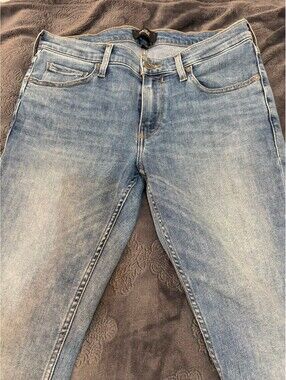 Paige Croft Light Wash Denim Jeans